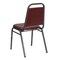Emma and Oliver Trapezoidal Back Stacking Banquet Dining Chair - 1.5" Thick Seat